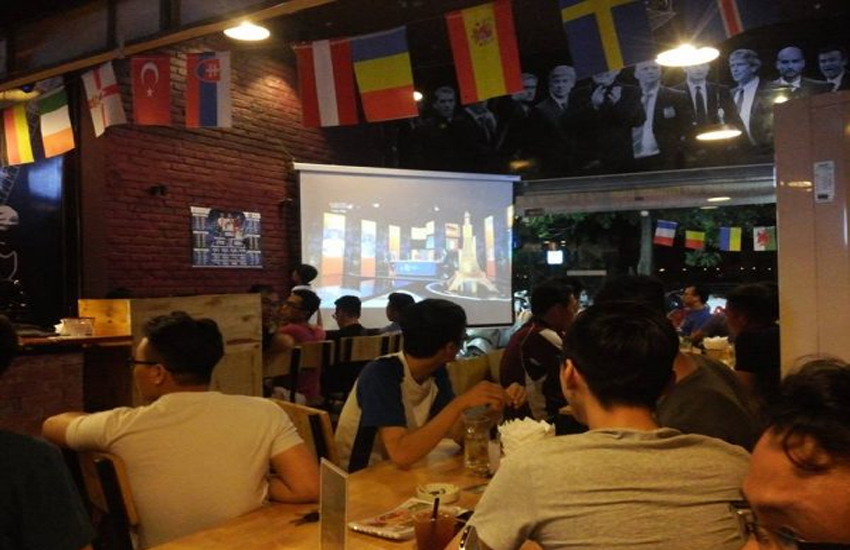 Lắp đặt âm thanh quán cafe (Cà phê) bóng đá - Loa xem bóng đá
