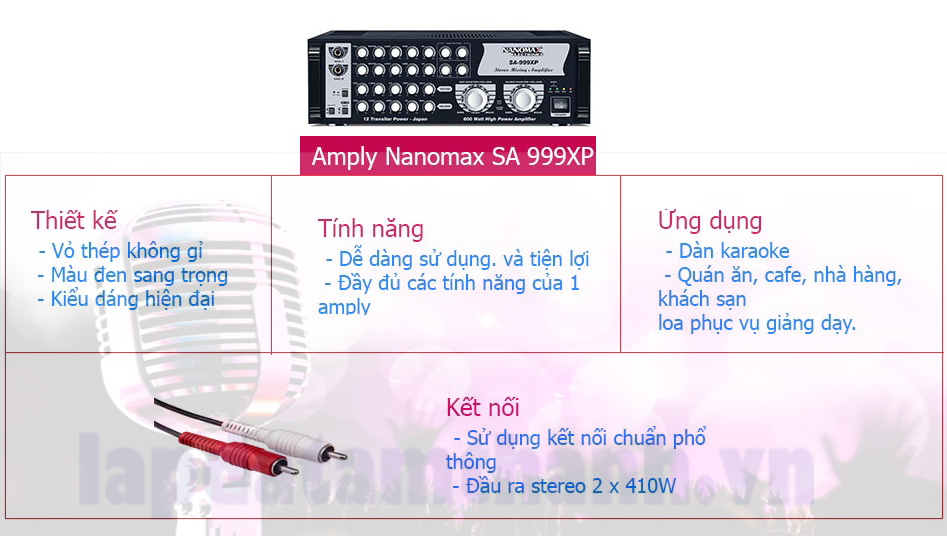 Amply karaoke Nanomax SA999XP