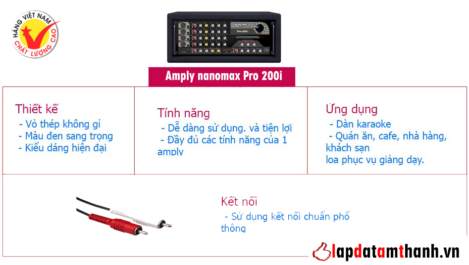 Amply karaoke nanomax Pro200i