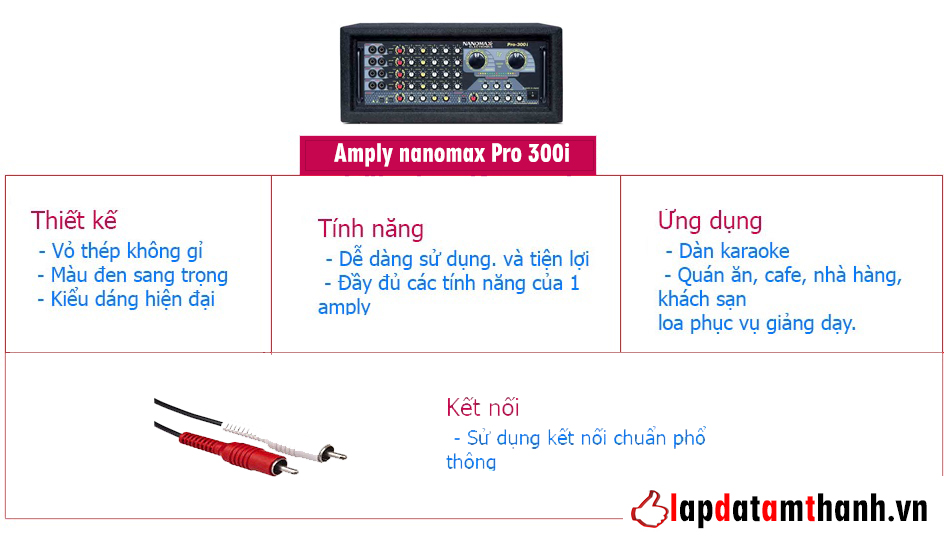 amply karaoke nanomax pro300i